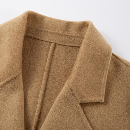 QH948斯尔丽25新款一手长小个子直身简约百搭通勤双面呢羊毛短大衣 商品图5