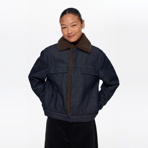 oneup牛仔拼毛棉服（男女同款） 商品图5