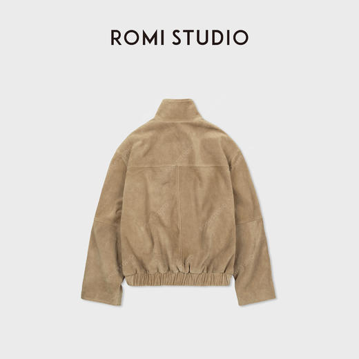 ROMI STUDIO“丝光牛绒”新西兰进口牛绒皮立体裁剪皮衣 RWCWWG6117 商品图4