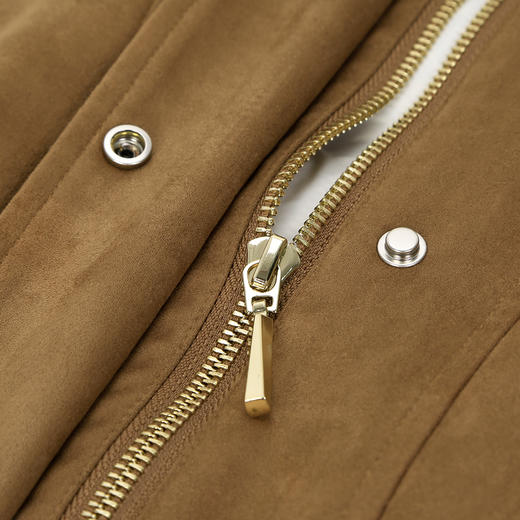 QP603斯尔丽2025冬季新款狐狸毛内胆鹅绒保暖轻薄短款廓形时尚皮草 商品图6