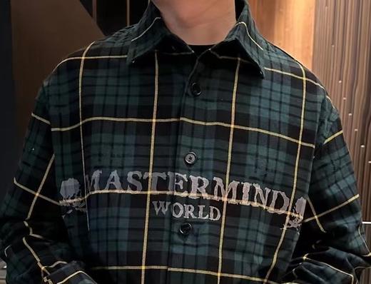 男款印花格纹长袖衬衫lv 商品图3