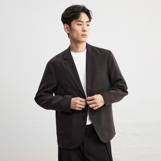 GXG男装25秋季时尚百搭舒适简约商务通勤男式休闲西服外套上衣K&C 商品图3