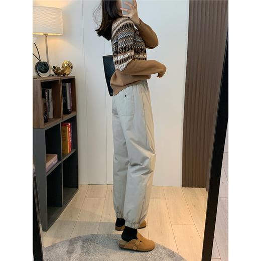 高腰纯棉工装束脚羽绒裤！2025冬新款女款加厚90鹅绒休闲裤~ 商品图2