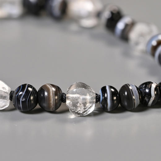 西亚高古白水晶+千年药师珠手串 商品图5