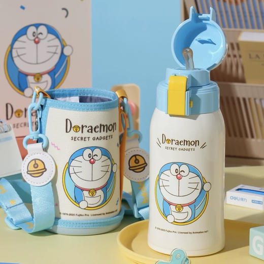 杯具熊超级飞侠保温杯带杯套高颜值双饮杯儿童学生便携不锈钢水杯 商品图6