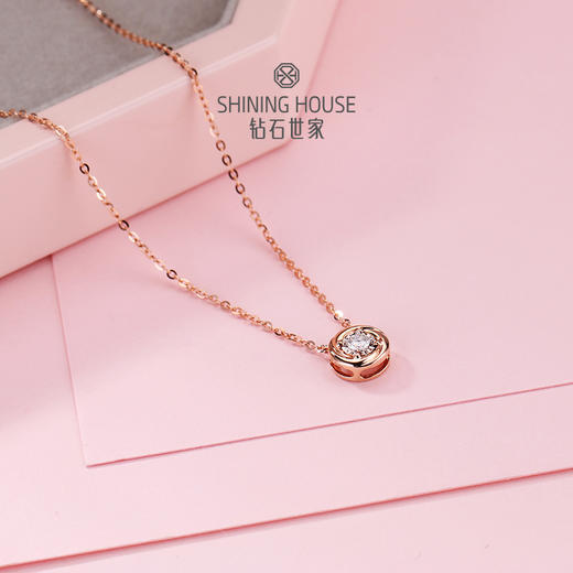 【甄选钻饰】【专享】钻石世家 18K金钻项链 泡泡之恋系列钻饰项链 商品图5