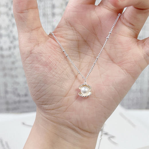 花蕊莫桑钻项链女闪耀锆石吊坠锁骨链高级感项链-纪念日百货门店同款 163893624 商品图2