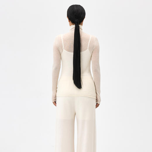 超轻薄羊绒自带领打底衫  SJF97W245N 商品图5