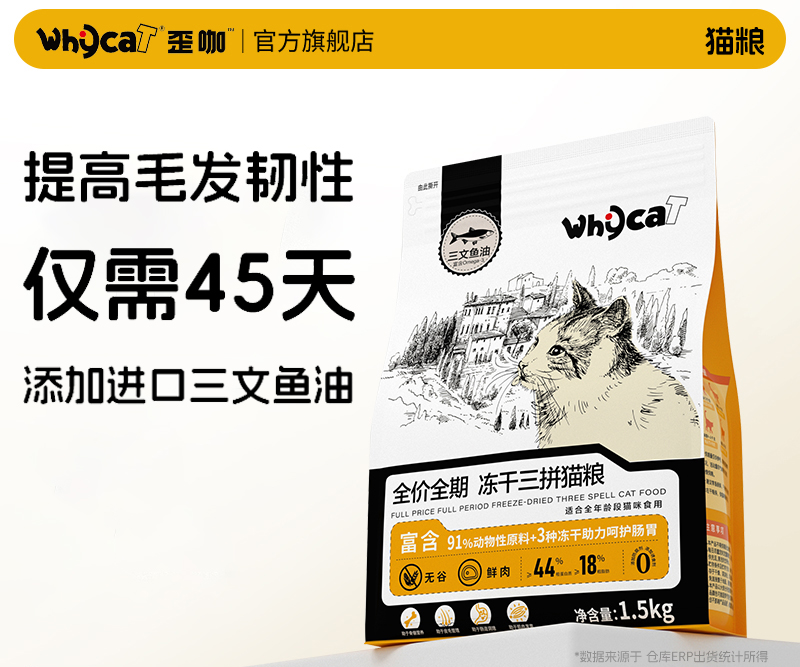 【单袋】whycat冻干猫粮