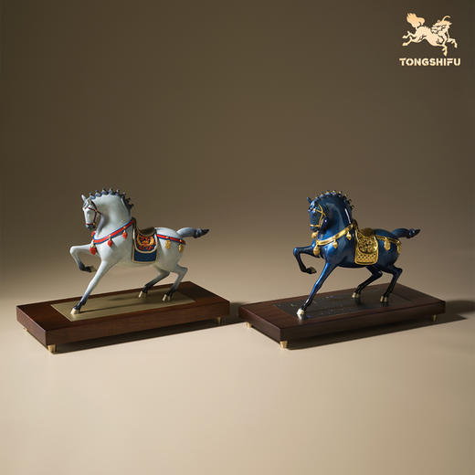 铜师傅《富贵马》客厅桌面铜马摆件 家居装饰工艺品 开业乔迁摆件 商品图9
