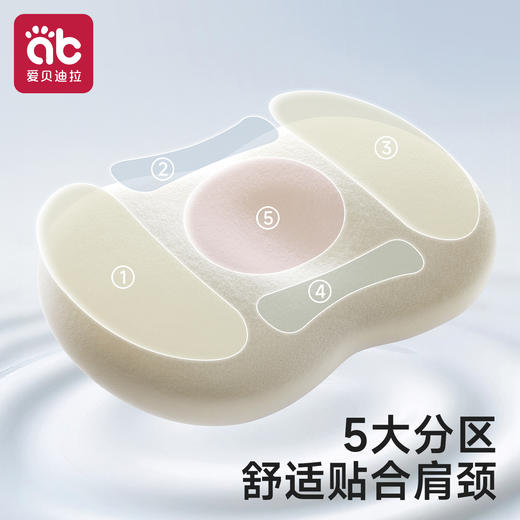 儿童枕头1-3-6岁婴儿专用硅胶透气宝宝6个月以上睡觉枕头四季通用★爱贝迪拉 商品图4
