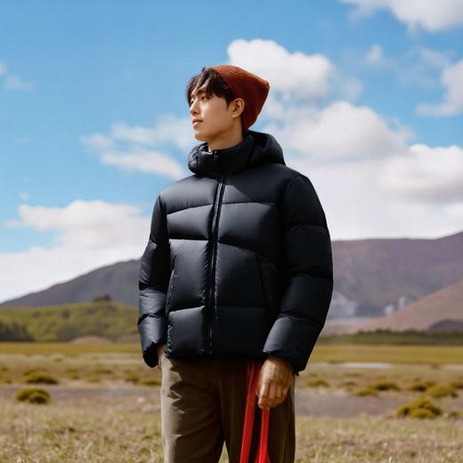 罗蒙冬季短款羽绒服男士拼色连帽休闲百搭面包服保暖羽绒外套 商品图4