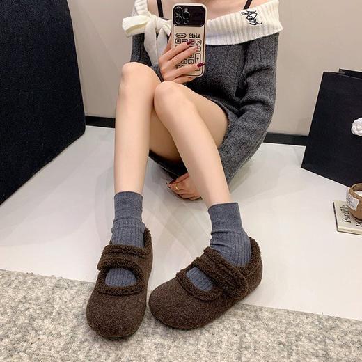 【YW】无忧购加绒玛丽珍鞋女秋冬毛毛鞋呢面勃肯棉鞋F17（截单后3-5天发货） 商品图2