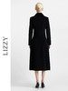 LIZZY 秋冬欧式手工盘花胸针侧开叉撞色扣绵羊毛长款大衣外套6364 商品缩略图3