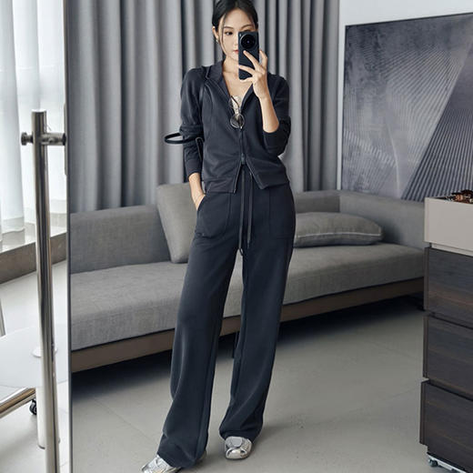 莫代尔棉空气层加绒套装｜保暖同时更显瘦，高级耐看能穿3季！ 商品图4