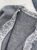 秋冬新款~超绝设计款！【蕾丝拼接 V 领收腰针织长袖外套】甄选34.9%绵羊毛混纺面料，手感紧密细腻~无标发货WD 商品缩略图8