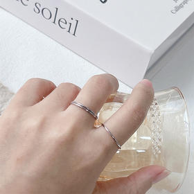 极简设计低调金属质感银色戒指-纪念日百货门店同款167443760