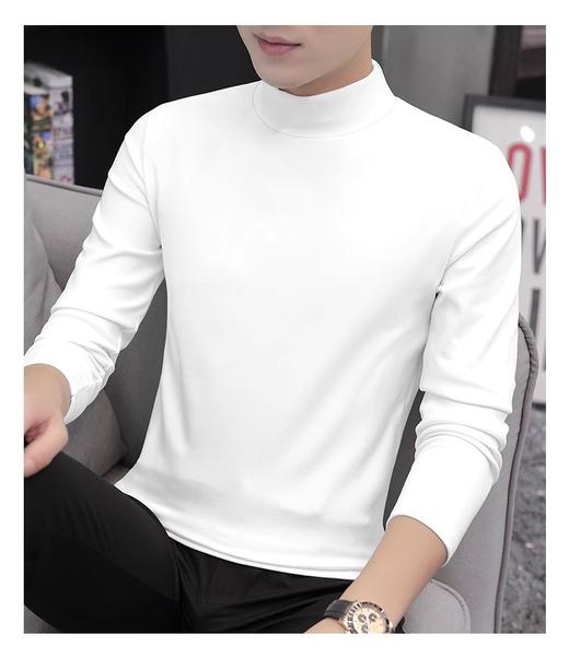 【买一送一】超值2件装 防静电蓄热速暖男士打底衫 秋冬德绒抗菌半高领保暖打底衫男长袖简约内搭双面磨毛加绒上衣男 商品图12