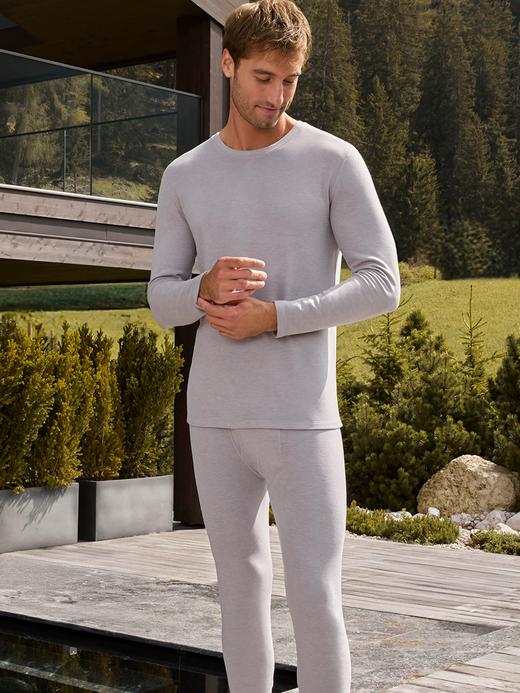 【7A抗菌除臭双绒系列】SCHIESSER德国舒雅男士圆领抗菌除臭抗汗 长途差旅火锅聚餐不惧异味保暖套装35/25906W 商品图3