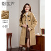 【年货节】熙世界毛呢外套中长款女冬季2025年新款复古加厚夹棉翻领呢子大衣 商品缩略图0