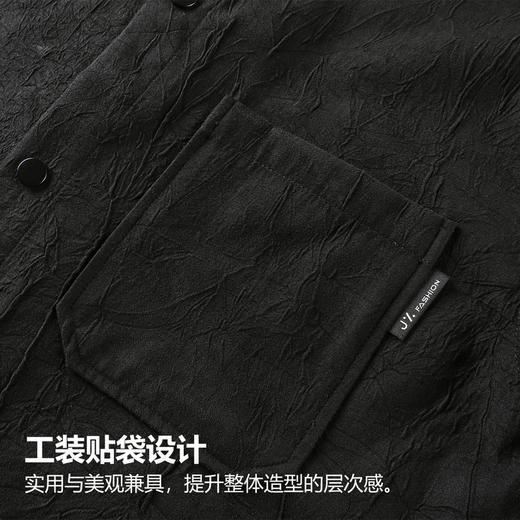 GXG男装25秋季日系复古简约翻领户外休闲宽松百搭男式长袖衬衫K&C 商品图7