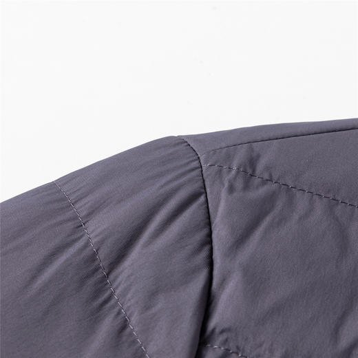 罗蒙冬季90白鸭绒羽绒服翻领扣子款设计胸前带口袋时尚休闲厚实保暖羽绒外套 商品图11