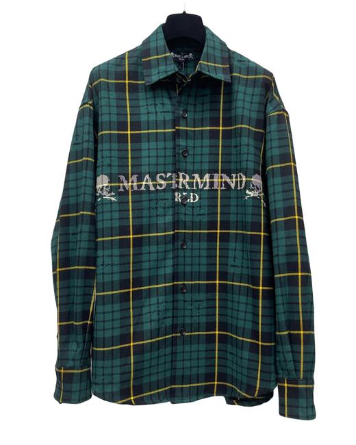 男款印花格纹长袖衬衫lv 商品图0