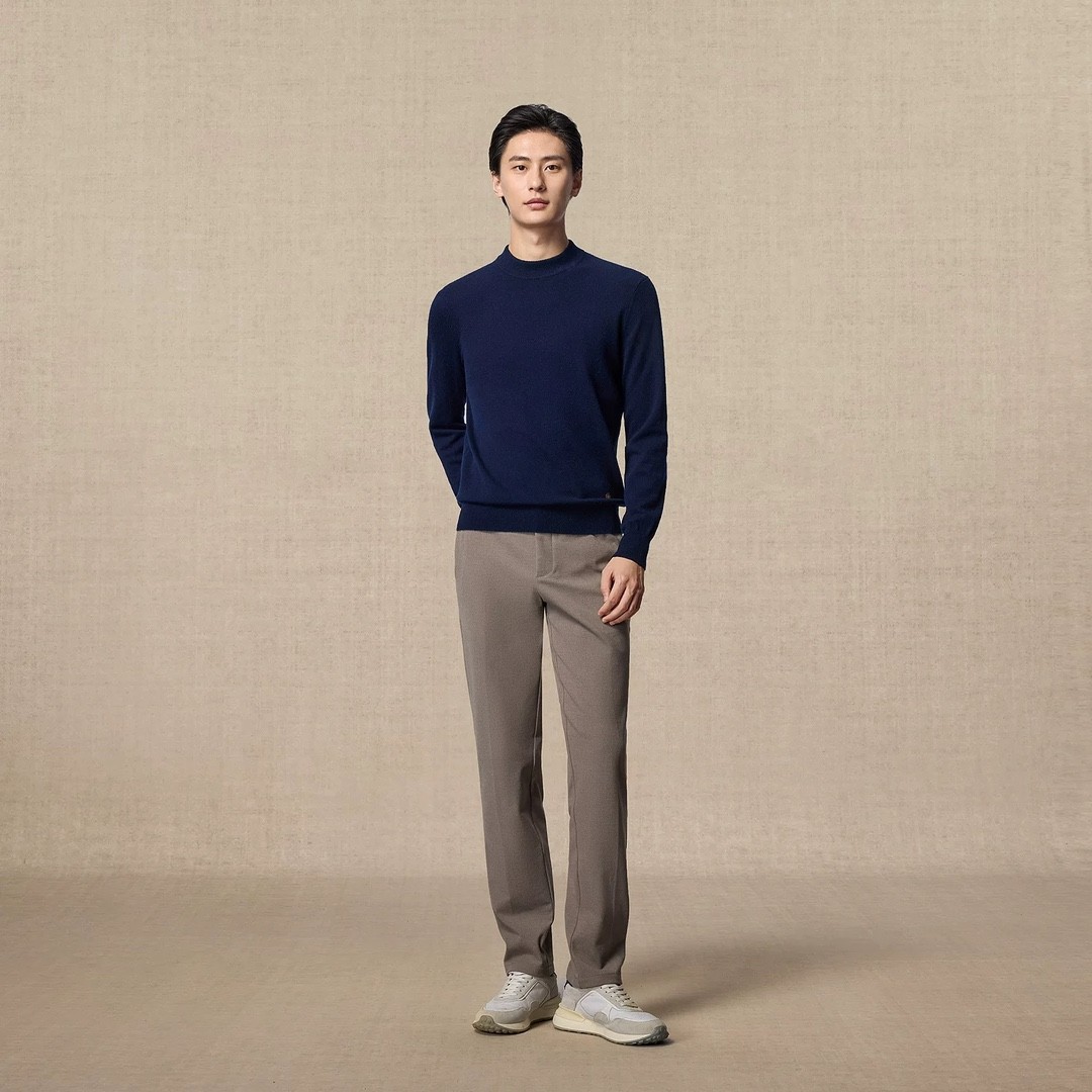 鄂*同款 1980男士半高领针织毛衫