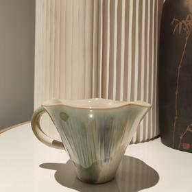 三彩喇叭杯-华宁陶