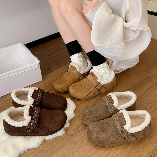 「DANMO毛毛勃肯鞋」质感鞋面简约有范 轻肤贴足 享受云朵般脚感 商品图3