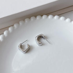 宽面造型简约时尚银针耳圈纪念日百货门店同款-162243275