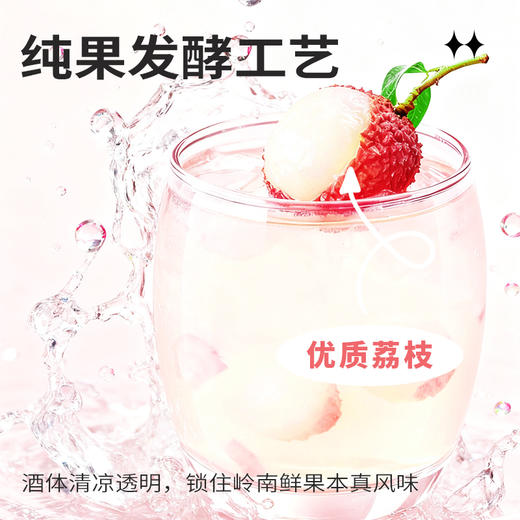 绿帝纯果发酵工艺荔枝酒750ml500ml 商品图2