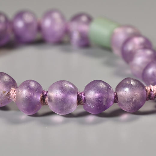 古波斯蚀花板珠+西亚高古紫水晶手串 商品图7