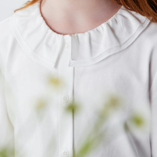 迷你巴拉巴拉女童宝宝儿童衬衫甜美可爱花边领植物纤维亲肤春新品 商品图4