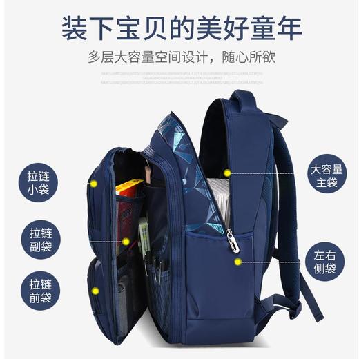 新款小学生书包韩版休闲儿童包包1-3年级侧冰箱式学生双肩背包 商品图3