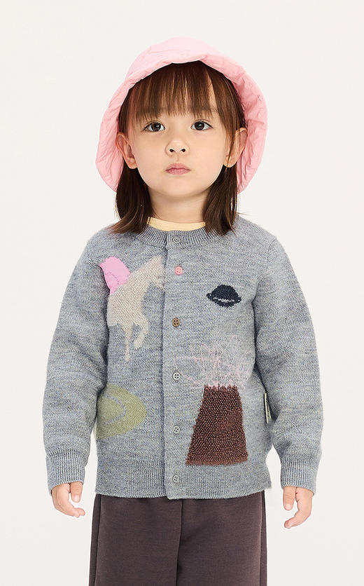 jnby   25年冬款  短款开襟毛衫 YPA311260 商品图3