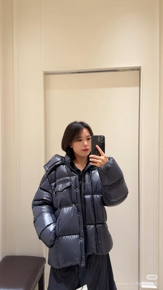 1128-6 渠道圆正 mc 丰盈轻盈厚实保暖 男生款 鹅绒连帽 羽绒服 商品图5