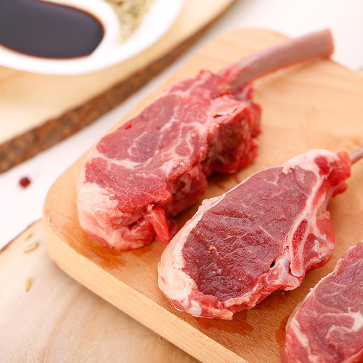  【生鲜不退换】紫光园战斧法式羊排220g*3 | 口感鲜嫩、肥而不腻、无膻味、真空包装、烹饪简单、蒸炸烤均可 商品图4