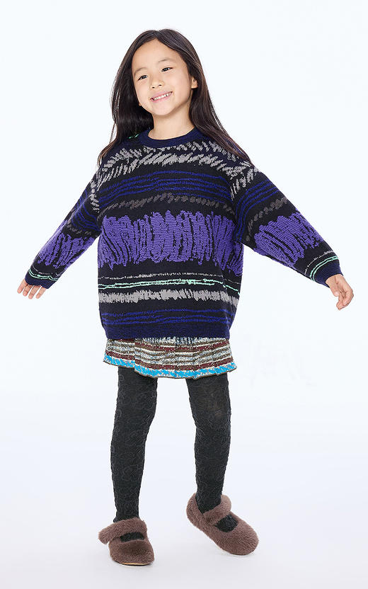 jnby  25年冬款  长袖套头毛衫  1PA312810 商品图0