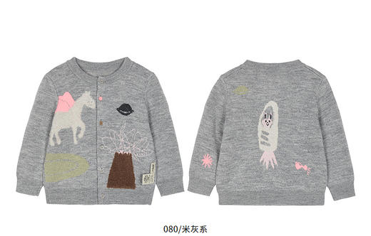 jnby   25年冬款  短款开襟毛衫 YPA311260 商品图10