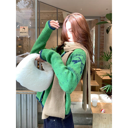 <曾小咸推荐>3.1现货秒杀！微信超特价！韩系提花百搭毛衣开衫 日常209.99 立减120 秒杀89.99！ 商品图1