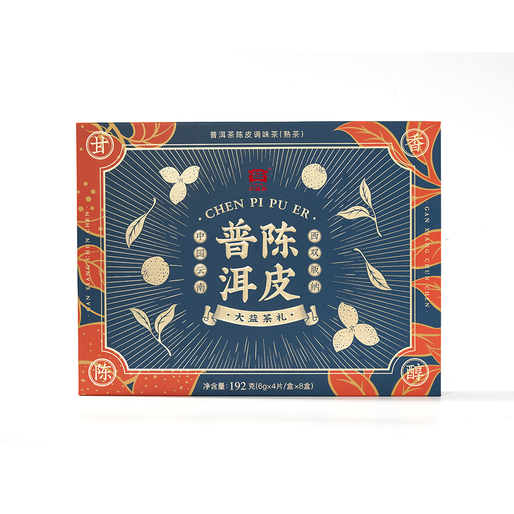 [大益茶]陈皮普洱茶(192g/盒)