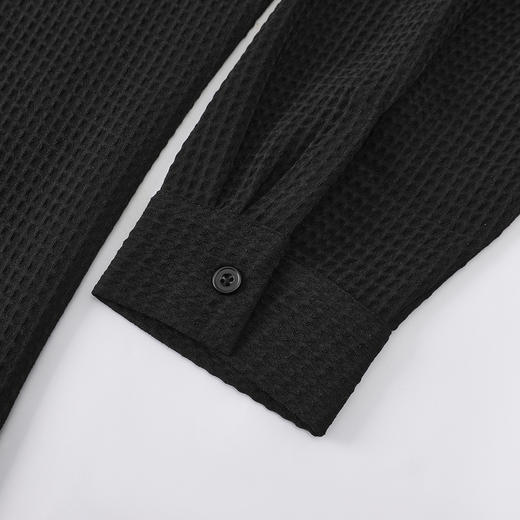 GXG男装【华夫格肌理】25春季简约翻领工装贴袋男式长袖休闲衬衫K&C 商品图13