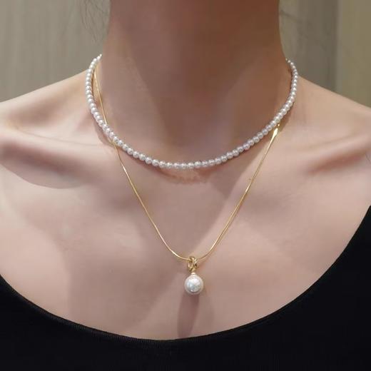 蛇骨链+珍珠项链6种戴法将优雅进行到底 商品图7