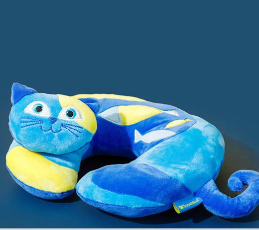蓝旅（TRAVEL BLUE） 可爱卡通儿童旅行安全座椅枕3-12岁宝宝护颈枕 猫咪凯蒂 商品图3