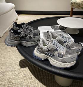 【秋冬加绒厚底老爹鞋】加绒内里，厚实保暖！舒适暴走不累脚不挤脚！厚底设计，一双过冬超百搭！灰蓝韩系，枪色酷飒！【LZJ—X】