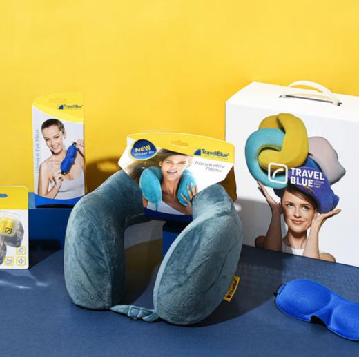 蓝旅（TRAVEL BLUE） 记忆棉u型枕旅行居家午休睡眠三件套 商品图6