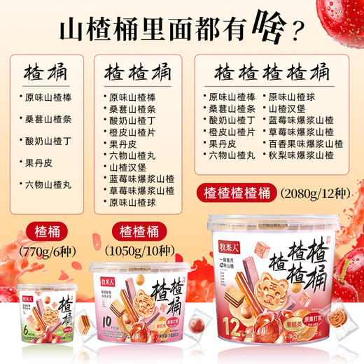 牧果人 山楂楂楂桶1050g 商品图3