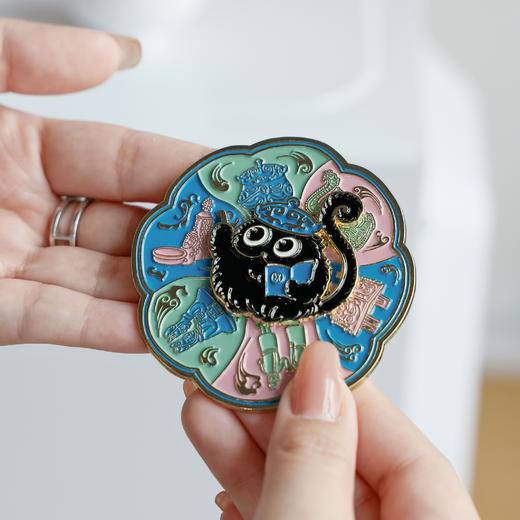 狸猫旋转金属冰箱贴 狸猫文创旅游礼物磁吸纪念品 商品图1