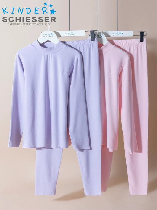 【抗菌暖肤绒】SCHIESSER德国舒雅女童小高领保暖套装抗菌杀菌暖肤绒面料防霉防臭保暖套装36/21945W 商品图1